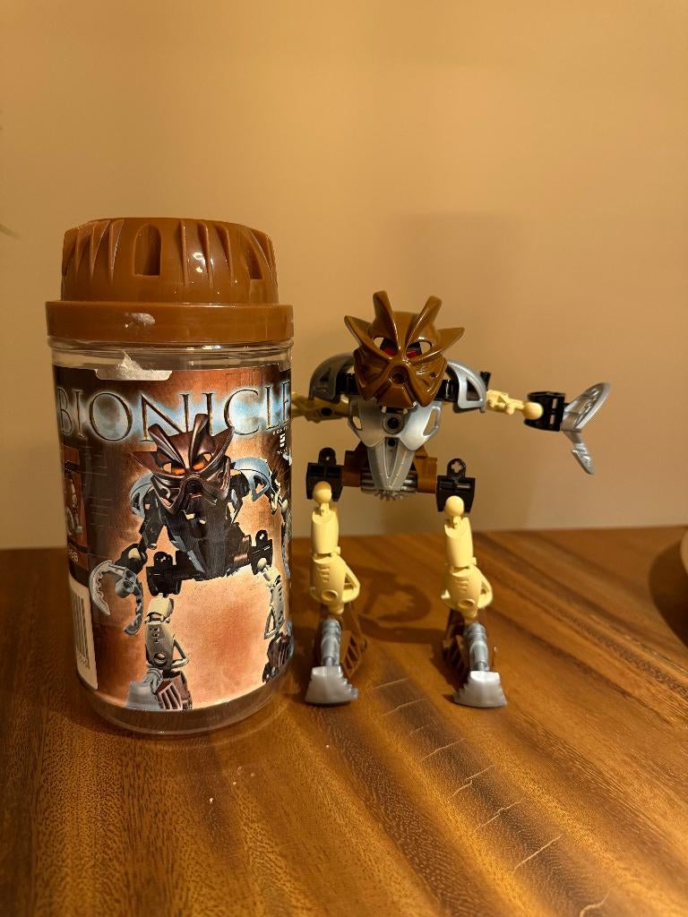 LEGO Bionicle 8568 met canister – vintage 2002, Gebruikt, Bionicle, Lego, Ophalen of Verzenden