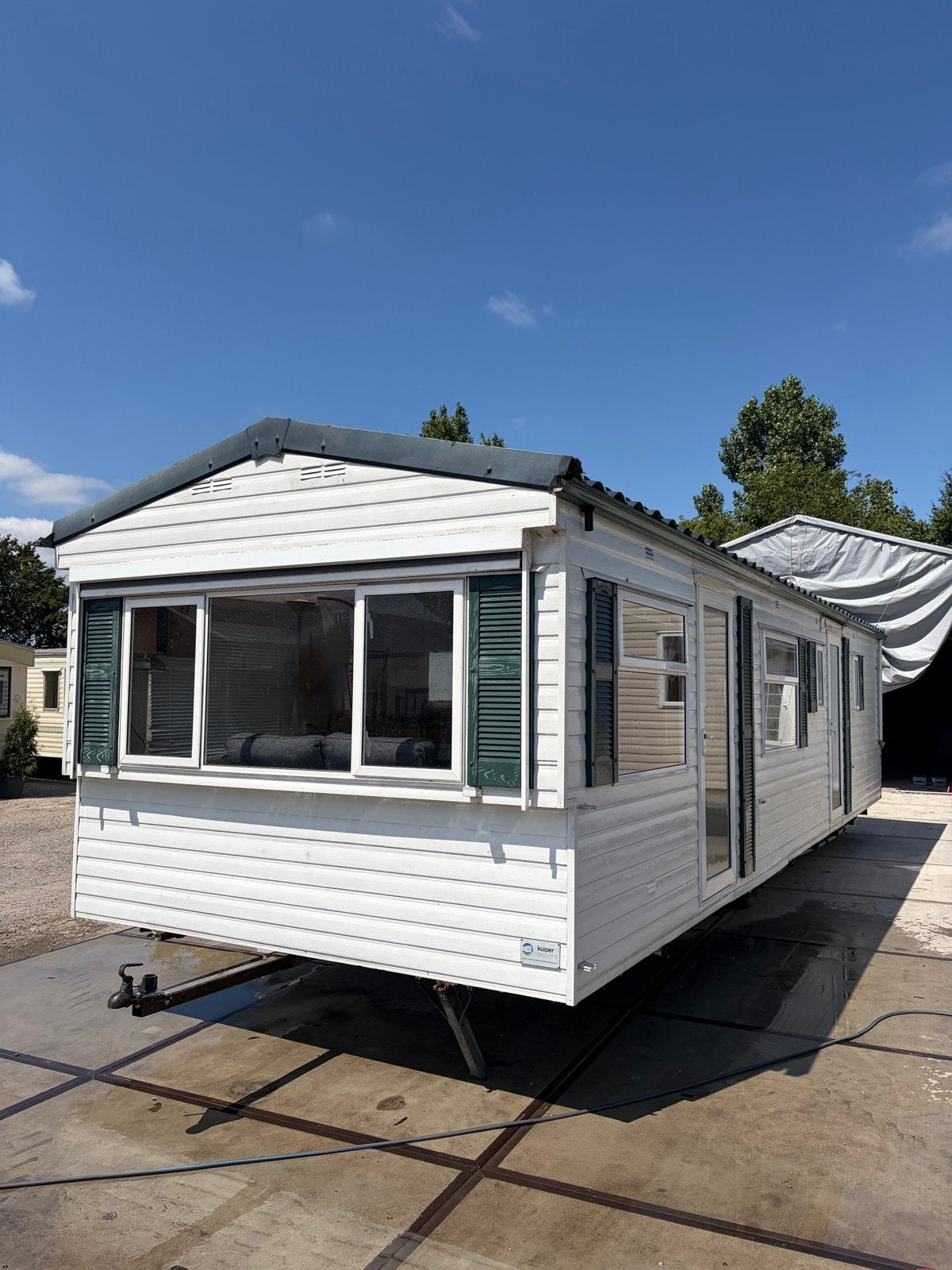 Stacaravan 10x3.10m pannendak 2slk gratis transport!!, Tot en met 4