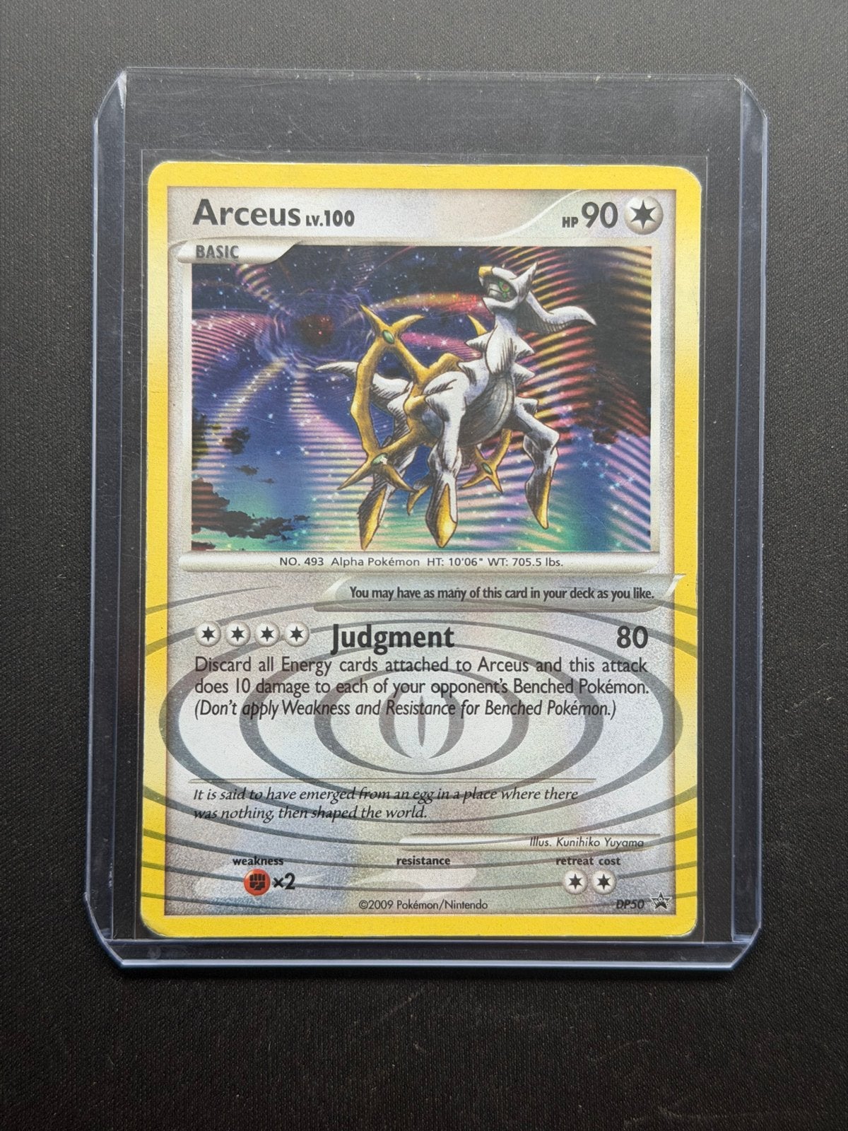Arceus Lv.100 DP50, Ophalen of Verzenden, Zo goed als nieuw, Losse kaart, Foil
