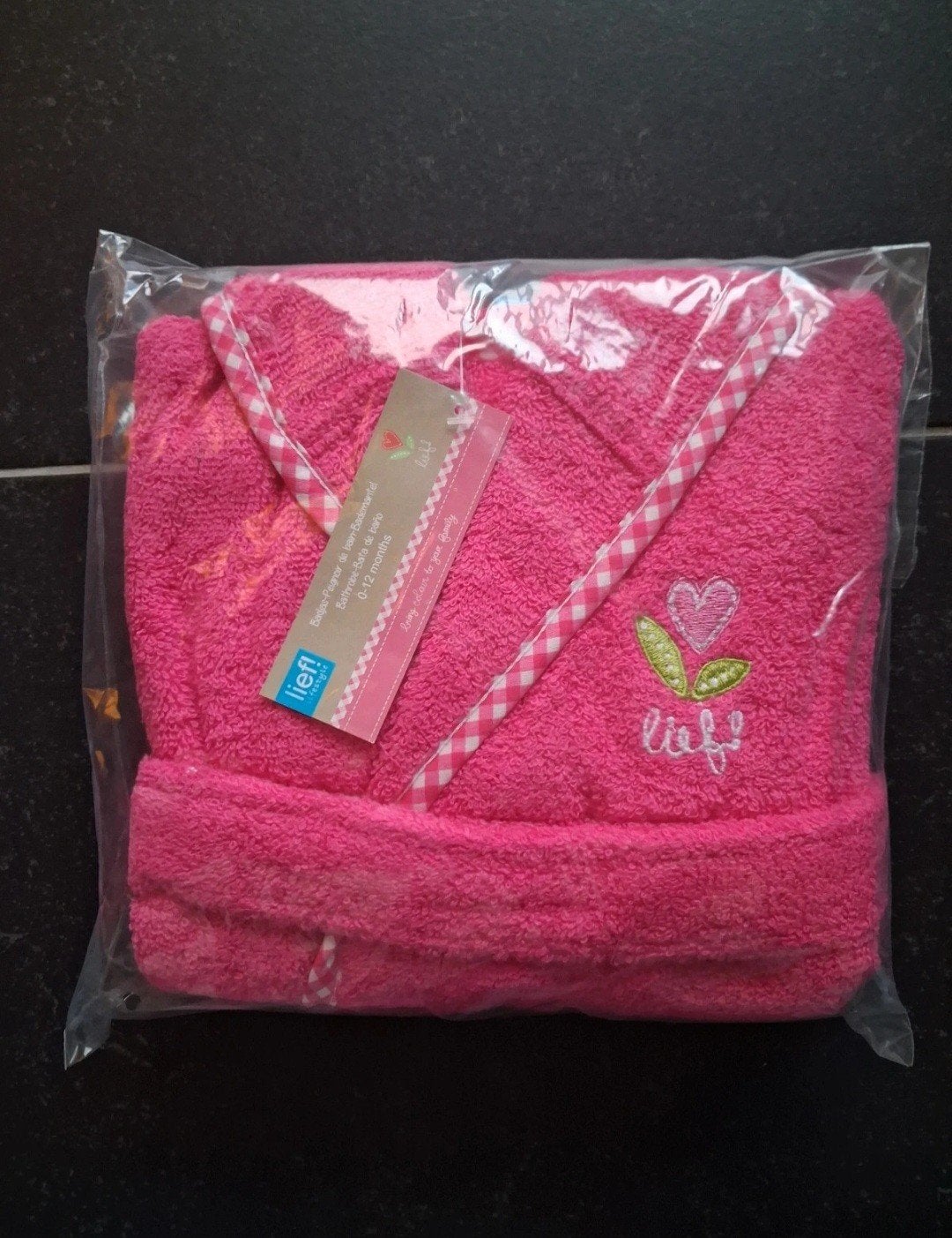 Nieuwe Lief! badjas voor baby's (0-12 maanden), Ophalen of Verzenden, Nieuw, Lief!, Meisje