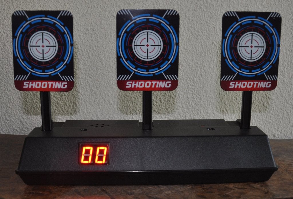 Elektronisch schietdoel met drie targets, Ophalen of Verzenden, Zo goed als nieuw