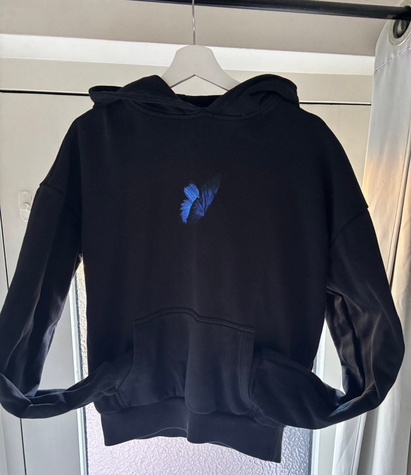 Hoodie S, Ophalen of Verzenden, Zo goed als nieuw, Maat 46 (S) of kleiner, Zwart
