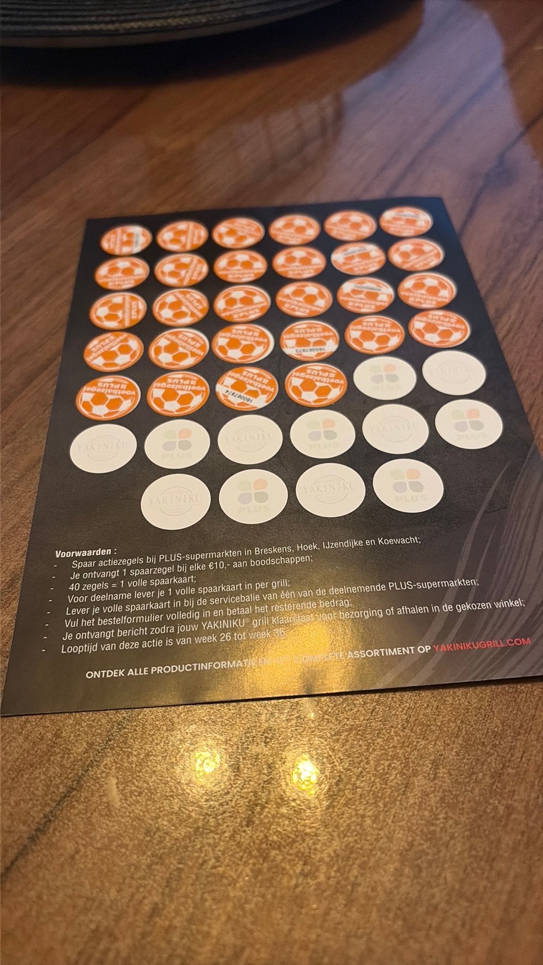 Gratis ophalen plus zegels, Plus, Ophalen