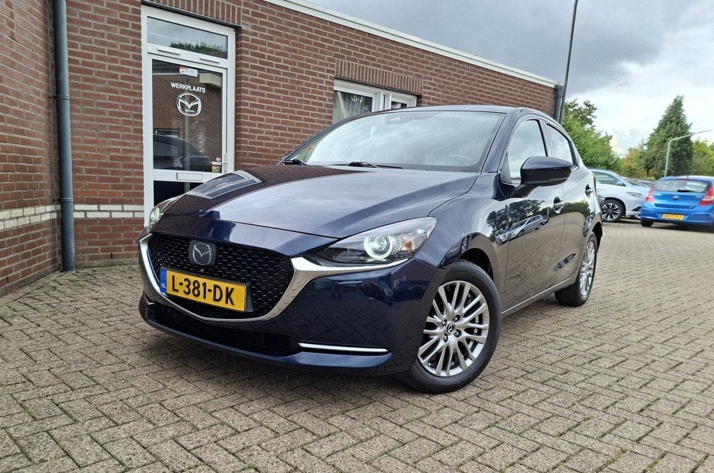 Mazda 2 1.5 SKYACT-G SIG. AUTOMAAT/AIRCO/STOEL VERWARMING/, 1005 kg, 4 cilinders, Blauw, Origineel Nederlands