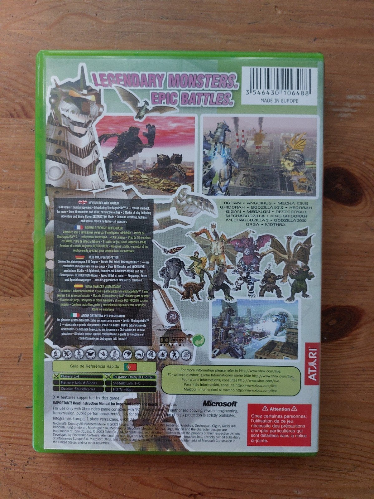 XBOX spel godzilla destroy all monsters, 1 speler, Ophalen of Verzenden, Vanaf 18 jaar