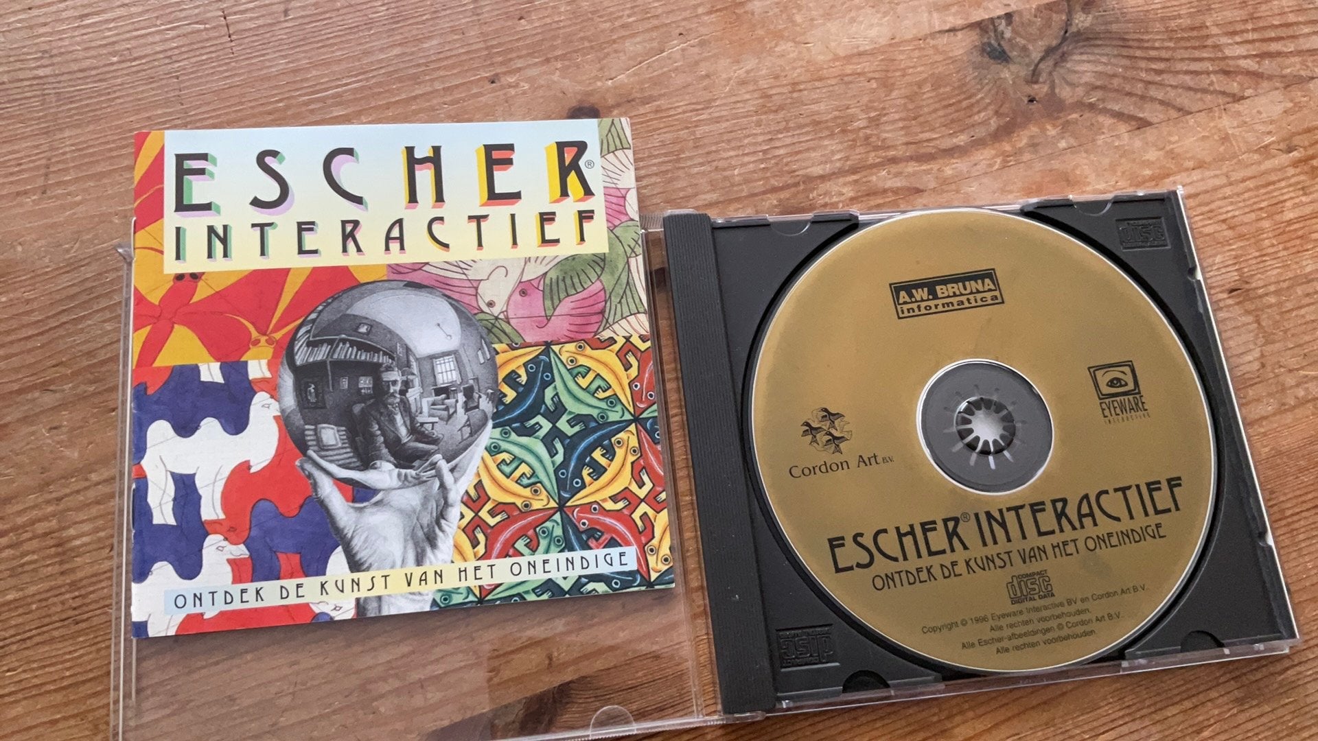 Escher interactief - cd-rom 1996, Spelcomputers en Games, Games | Pc, 1 speler, Verzenden, Zo goed als nieuw, Vanaf 3 jaar