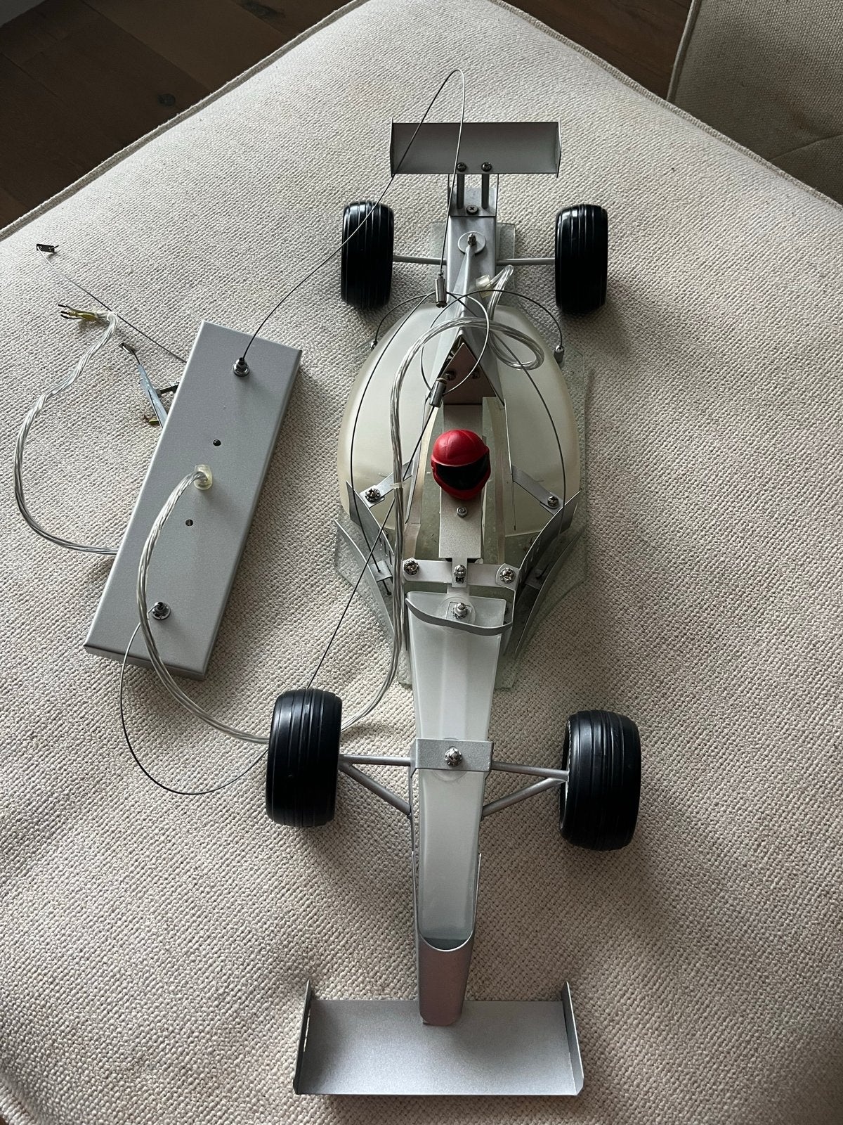 Formule 1 Plafondlamp - Unieke Kinderkamer Verlichting, Overige merken, Gebruikt, Overige fittingen, Zilver