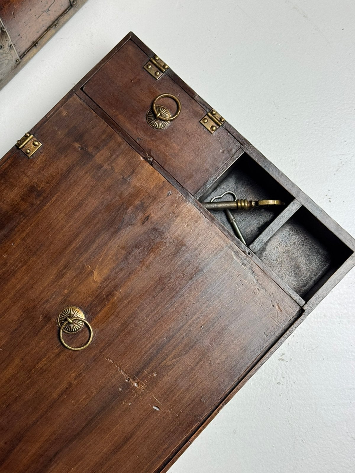 Engelse kist strongbox ca. 1700, Ophalen, Gebruikt, Minder dan 50 cm