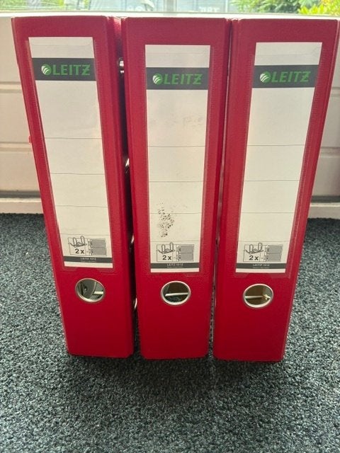3 Leitz bank-giro ordnermappen 4-rings NIEUW, Ophalen of Verzenden, Nieuw