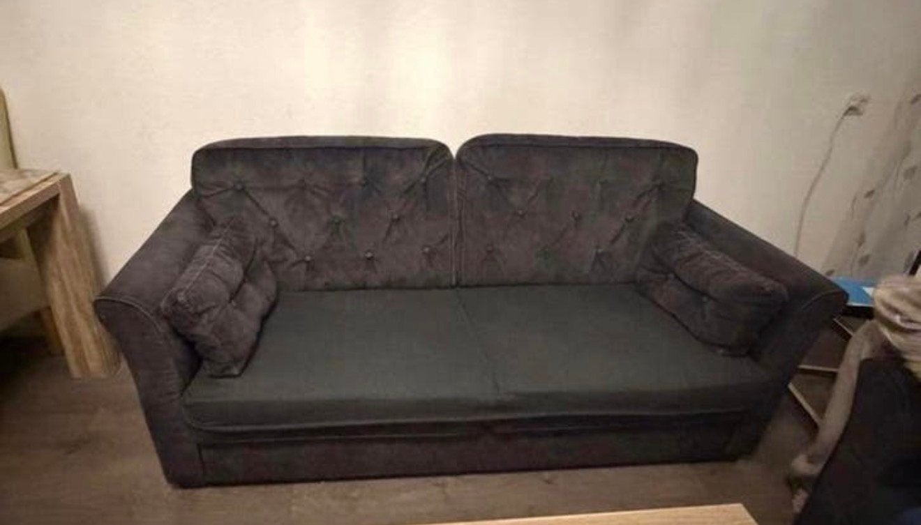 Luxe bankstel antraciet 1x 3zits  2x 2zits, Ophalen of Verzenden, Zo goed als nieuw, 75 tot 100 cm