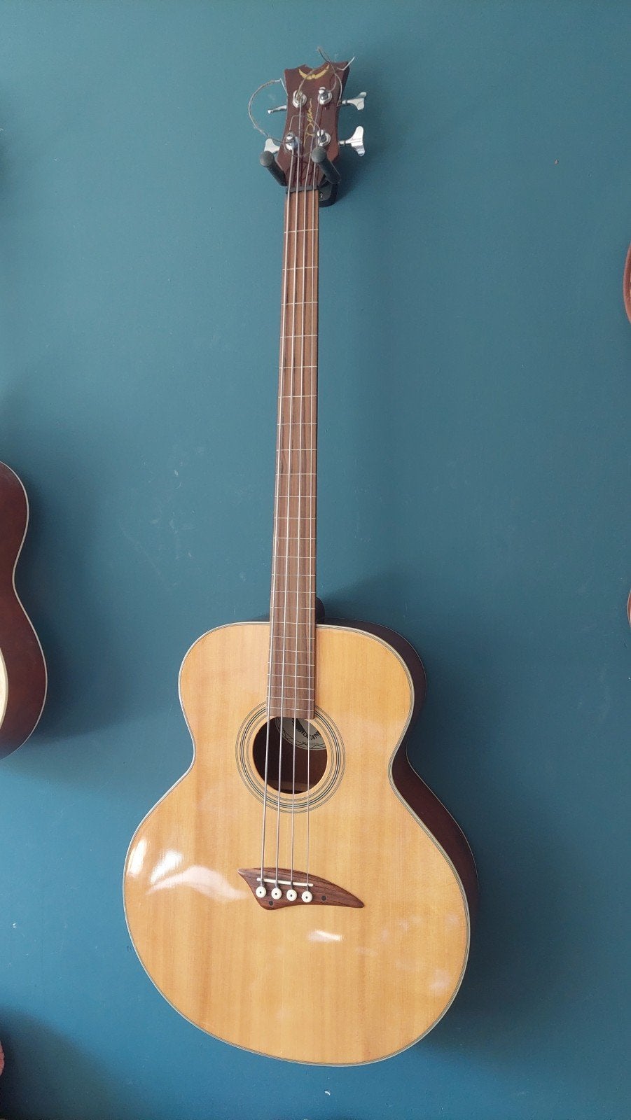 Dean EAB FL semi-akoestische fretloze basgitaar, Ophalen, Zo goed als nieuw, Semi-akoestisch, Fretloos