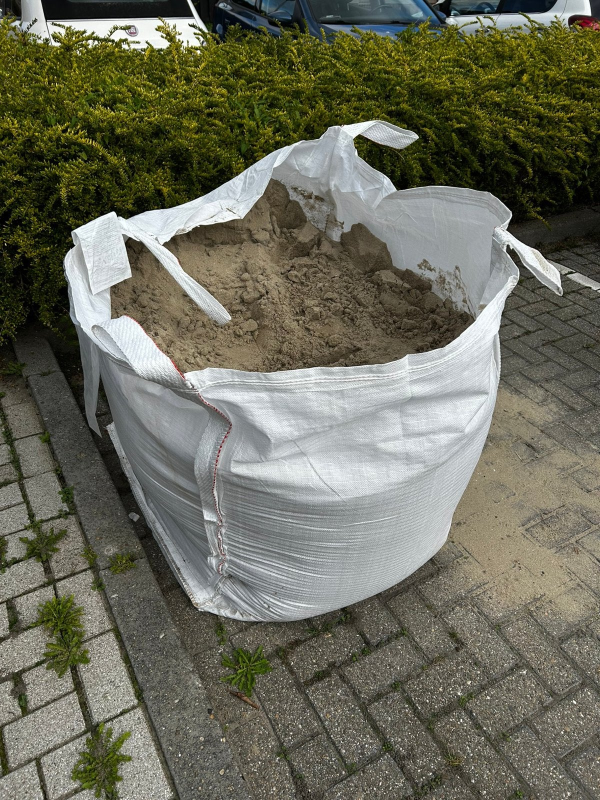 Bigbag ophoogzand gratis af halen, Tuin en Terras, Ophalen, Zo goed als nieuw, Ophoogzand