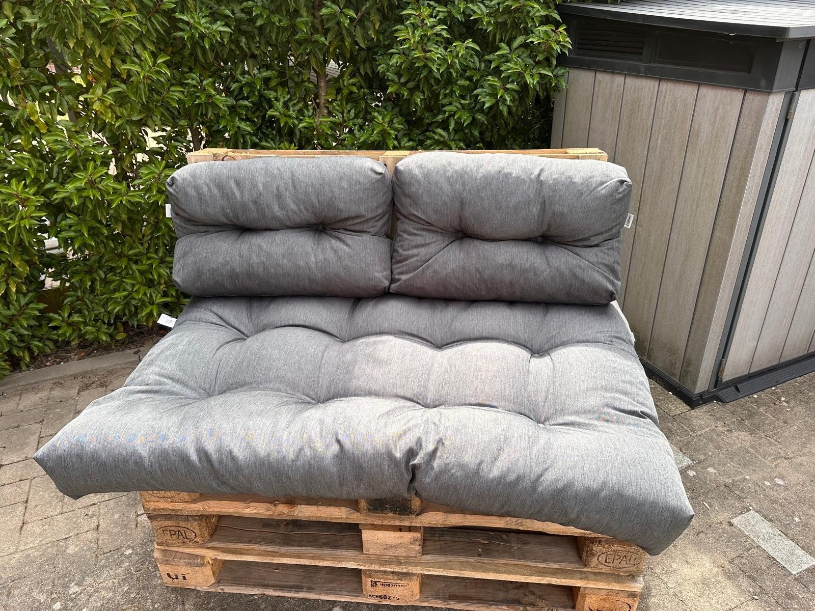 kussens voor palletbank, Tuin en Terras, Tuinsets en Loungesets, Ophalen, Zo goed als nieuw, Overige materialen, 2 zitplaatsen