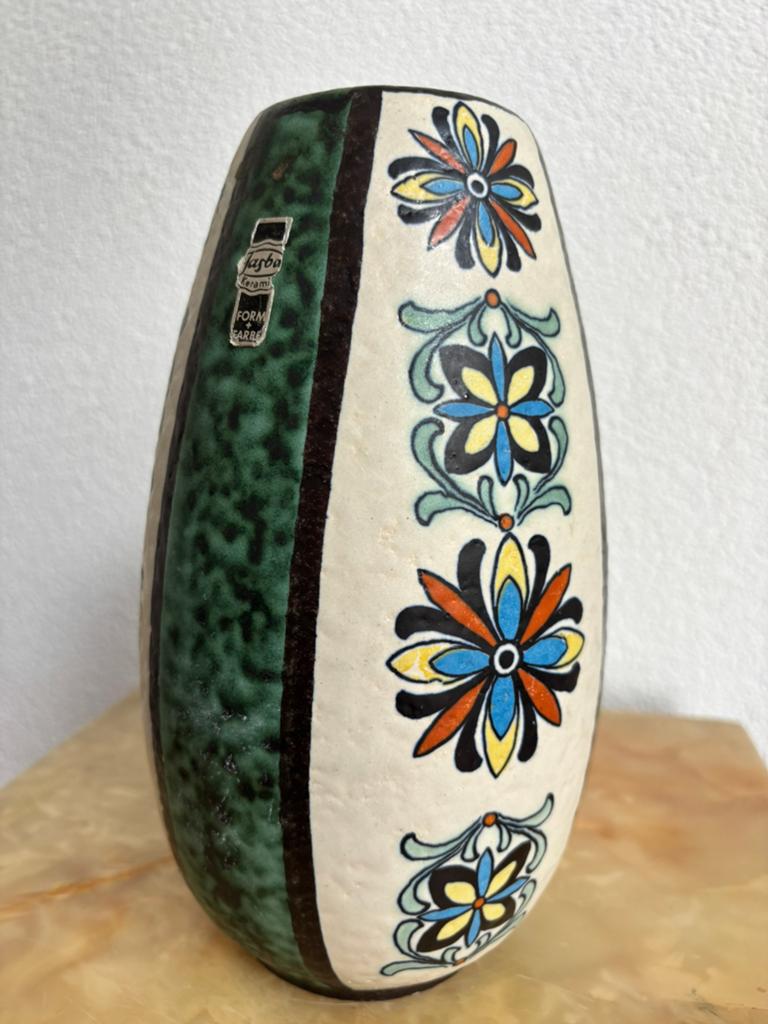 West-Germany vaas Jasba Keramik 22 cm, Ophalen of Verzenden