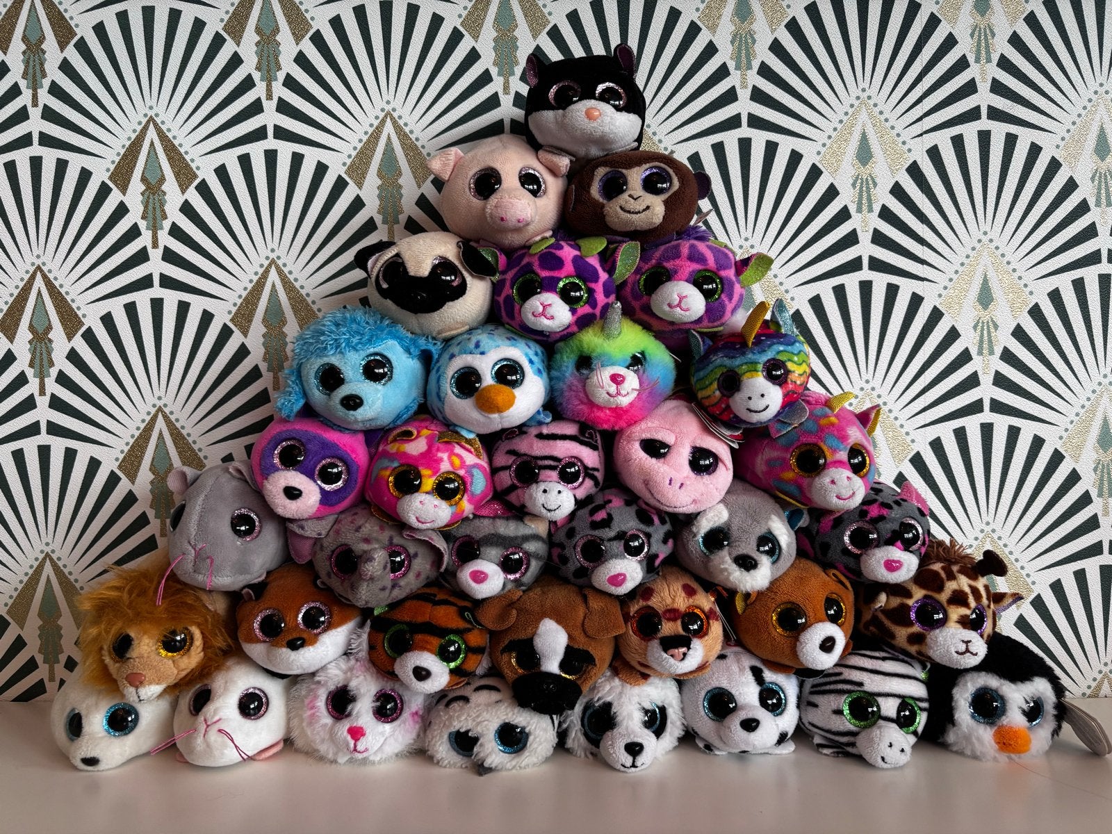 Grote collectie Ty Teeny Tys knuffels (36 stuks), Gebruikt, Ophalen of Verzenden, Meerkleurig, Klein (minder dan 20 cm)