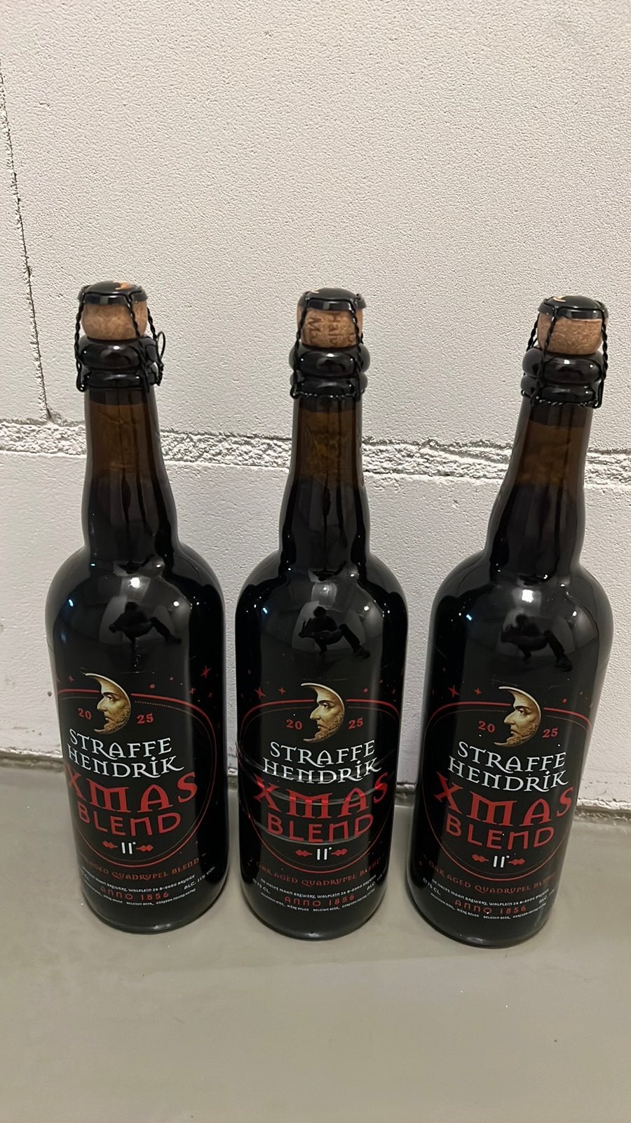 Straffe Hendrik Xmas blend 2025, Verzamelen, Ophalen of Verzenden, Zo goed als nieuw, Flesje(s), Overige merken