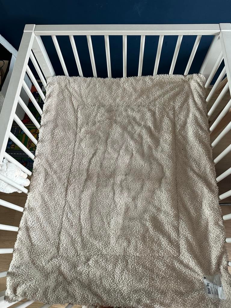 Creme Wit babybox met lade en verstelbare bodem, Kinderen en Baby's, Ophalen, Zo goed als nieuw, Rechthoekig, In hoogte verstelbaar
