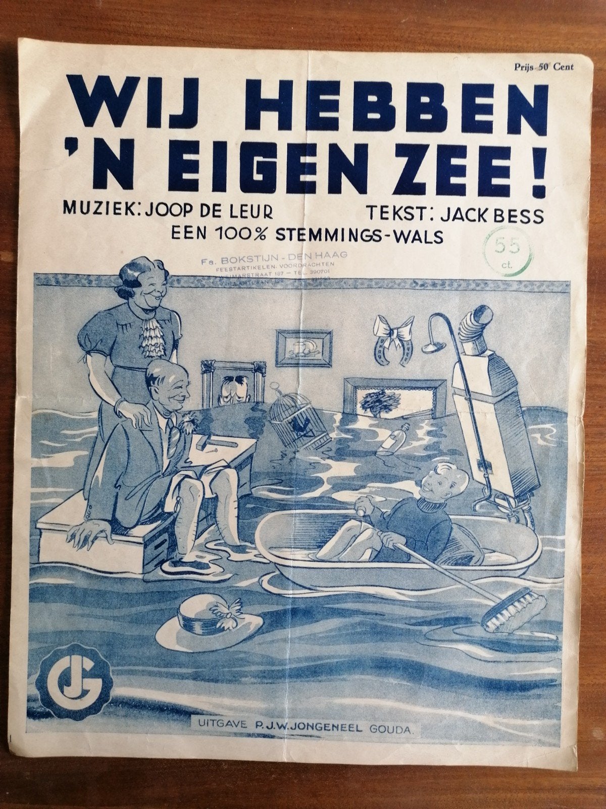 Wij hebben 'n eigen zee ! joop de leur/jack bess, Ophalen of Verzenden, Gebruikt, Artiest of Componist, Populair