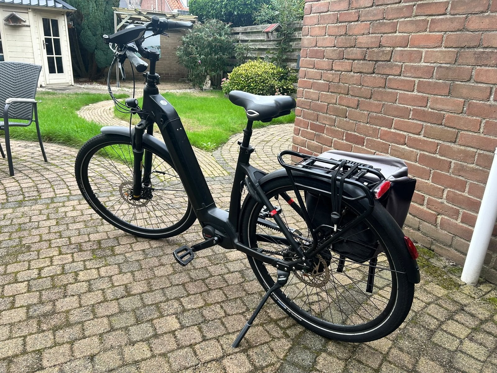 Zwarte E-bike Flyer Gotour6 7.03, Gebruikt, 51 tot 55 cm, 30 tot 50 km per accu, Ophalen