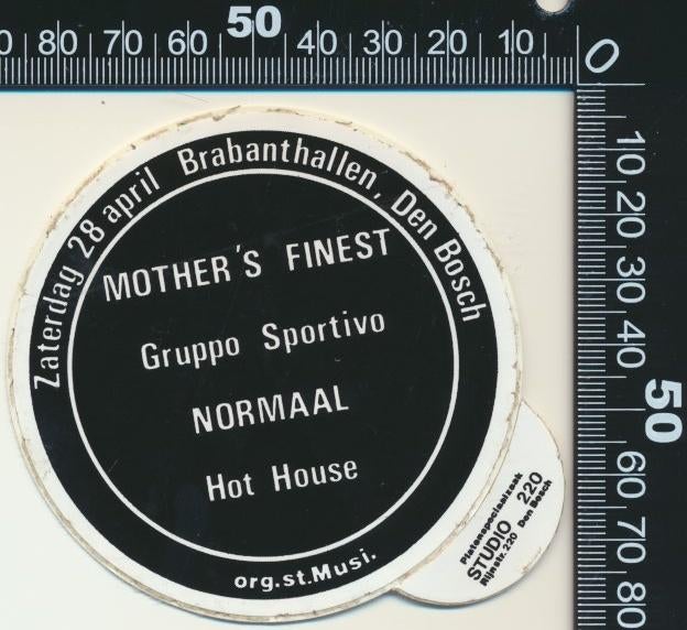 Sticker: Mothers Finest Gruppo Sportivo Normaal - Den Bosch, Ophalen of Verzenden, Zo goed als nieuw, Bedrijf of Vereniging