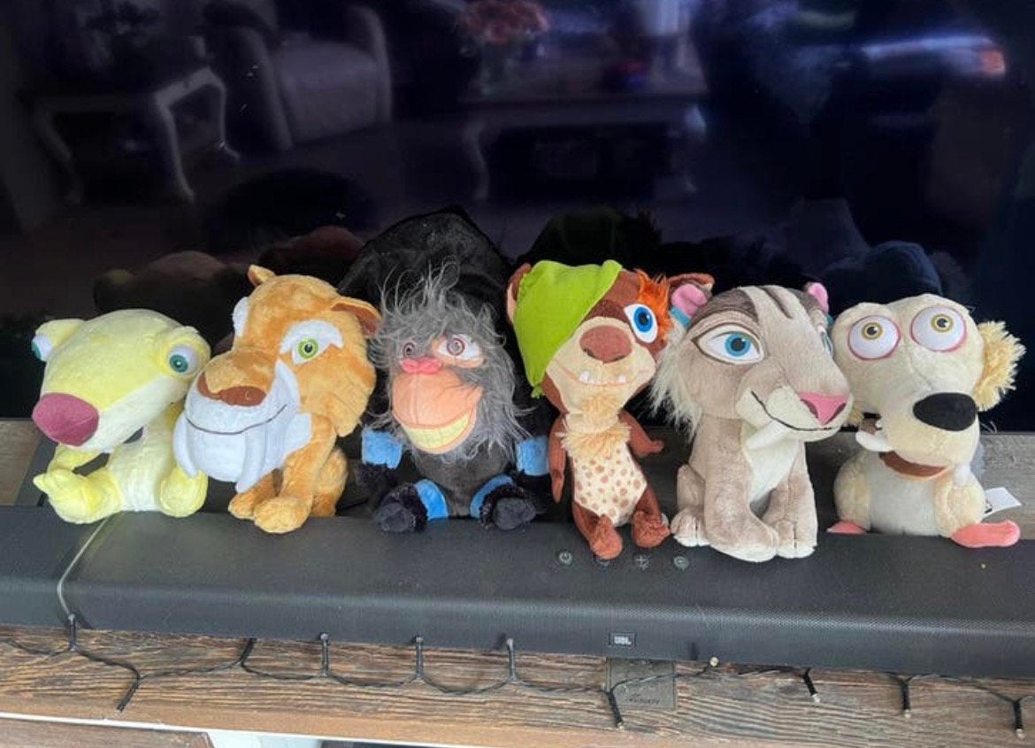 6 Ice Age knuffels, Ophalen, Zo goed als nieuw, Overige typen