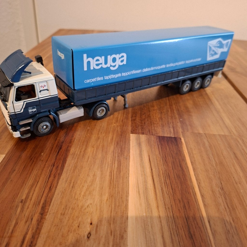 Scania 142H Heuga vrachtwagen model, Verzenden, Zo goed als nieuw, Bus of Vrachtwagen, Tekno