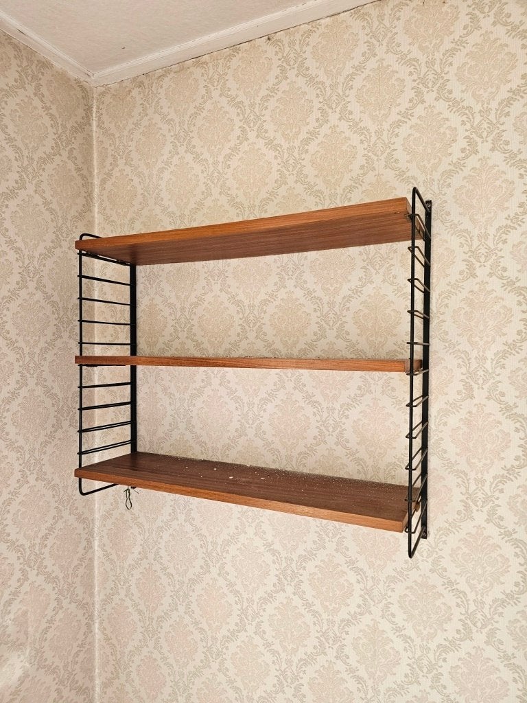 Vintage teakhouten wandrek voor €150,-, Huis en Inrichting, Ophalen, Gebruikt, Nvt, Nvt