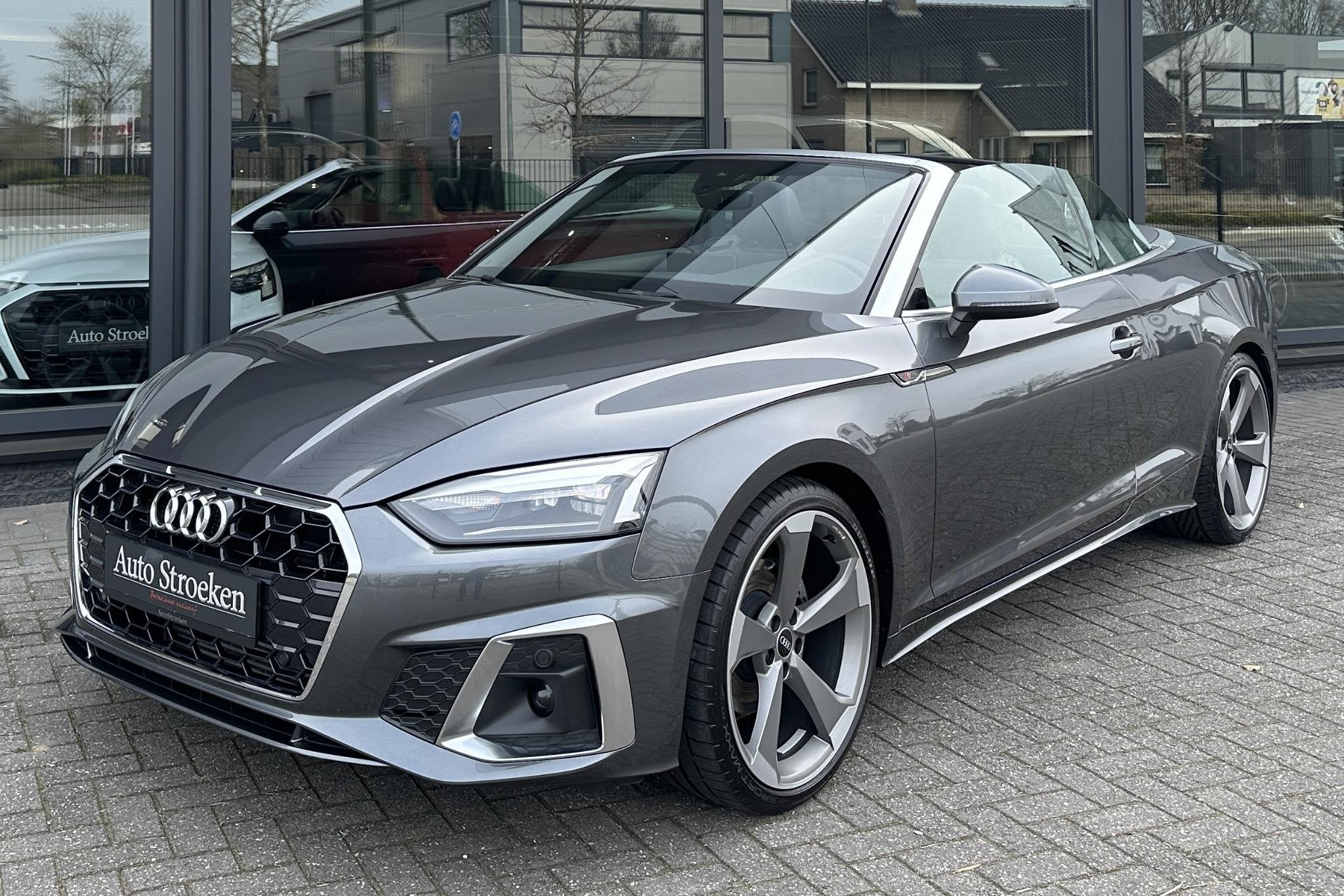 Audi A5 Cabriolet 2.0 TFSI S-Line Facelift Leer Massage Nekv, Auto's, Gebruikt, 4 cilinders, 4 stoelen, Bedrijf