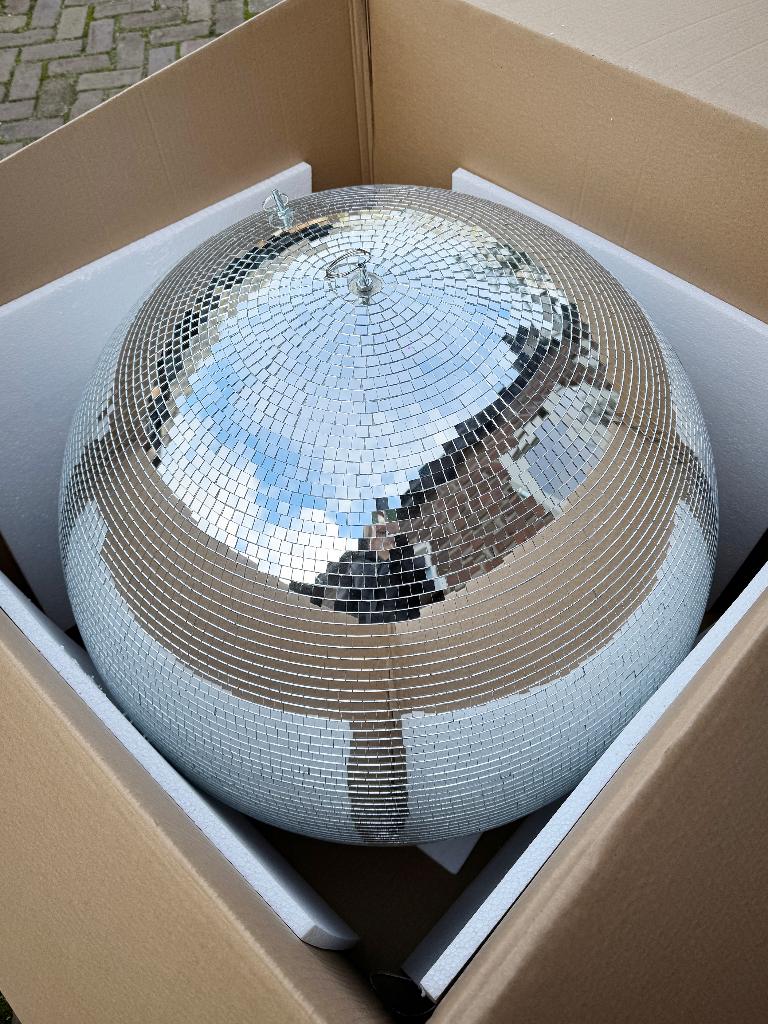 Discobal mega groot 100 cm spiegelbol discobol hele grote, Muziek en Instrumenten, Licht en Laser, Ophalen of Verzenden, Nieuw