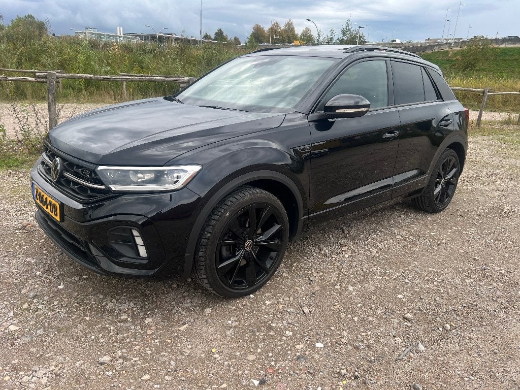 Volkswagen T-Roc 2.0 TSI 190pk 4Motion 7-DSG 2022 Zwart, Auto's, Volkswagen, 1984 cc, Zwart, Leder, Vierwielaandrijving