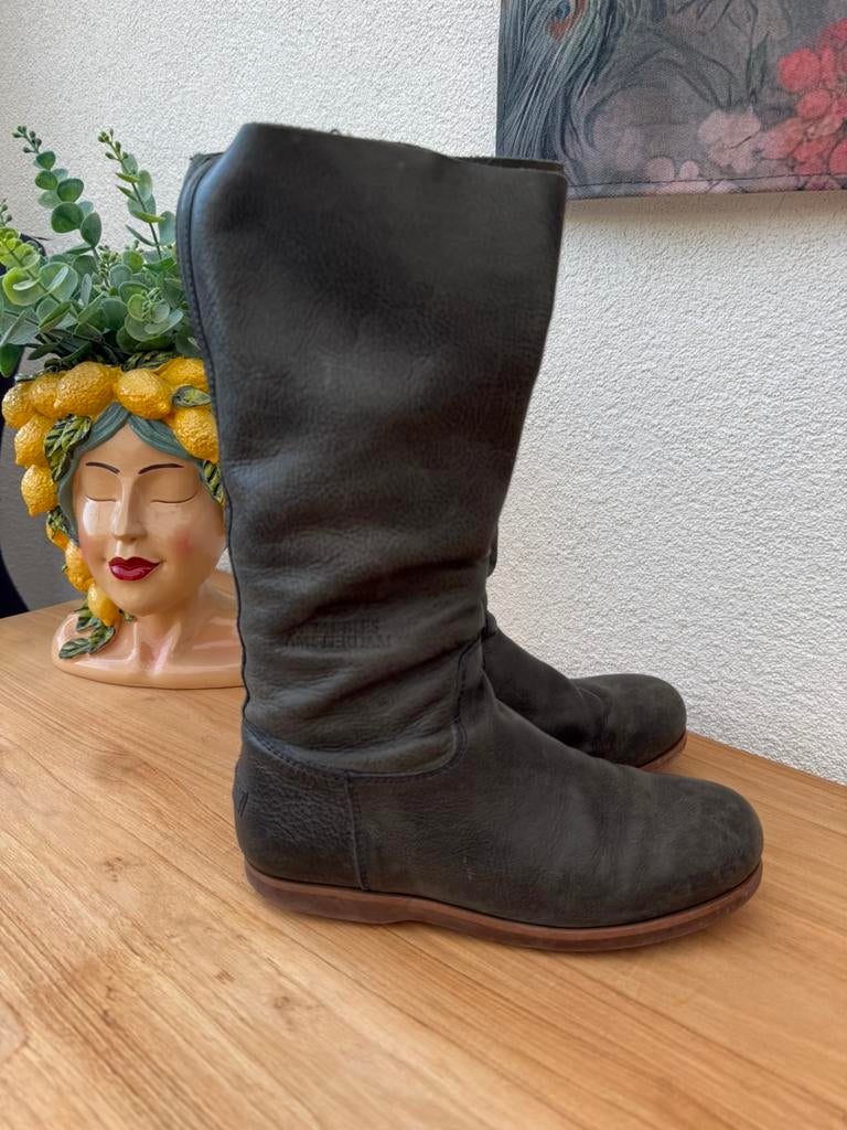 Shabbies Amsterdam, Kleding | Dames, Schoenen, Hoge laarzen, Verzenden, Zo goed als nieuw, Grijs
