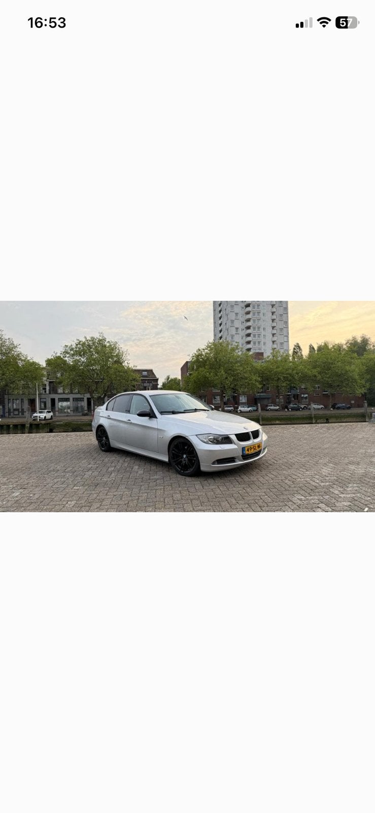 BMW 3-Serie 2.0 I 320 AUT 2006 Grijs apk tot 11/12/2026, Auto's, Achterwielaandrijving, 1995 cc, Zwart, 4 cilinders