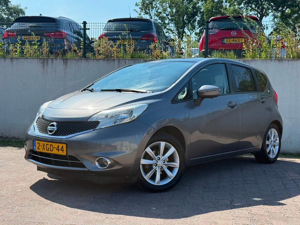 Nissan Note 1.2 DIG-S Tekna/AUTOMAAT/PANO/HALF LEDER/CLIMA/N, Auto's, Nissan, Euro 5, Gebruikt, Zwart, 1045 kg