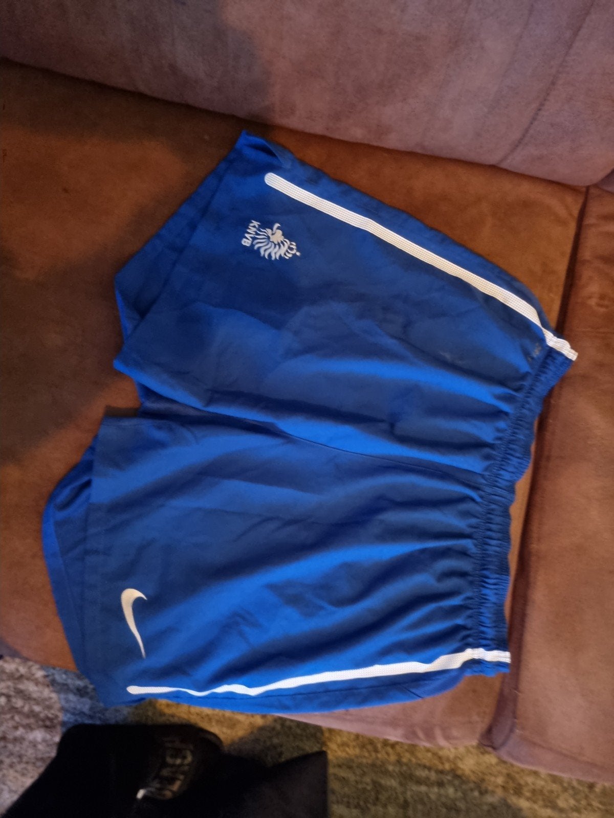 Nike KNVB voetbalbroek. Maat L, Maat 52/54 (L), Blauw, Nike, Ophalen of Verzenden