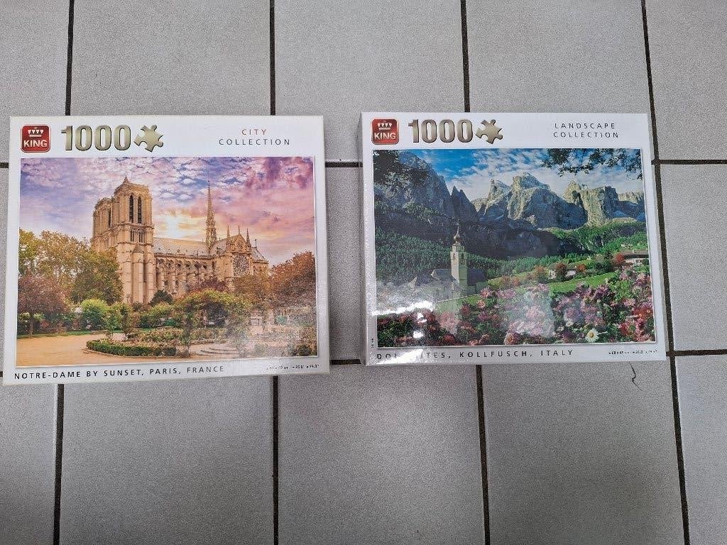 King puzzels 1000 stukjes, Ophalen of Verzenden, 500 t/m 1500 stukjes, Nieuw