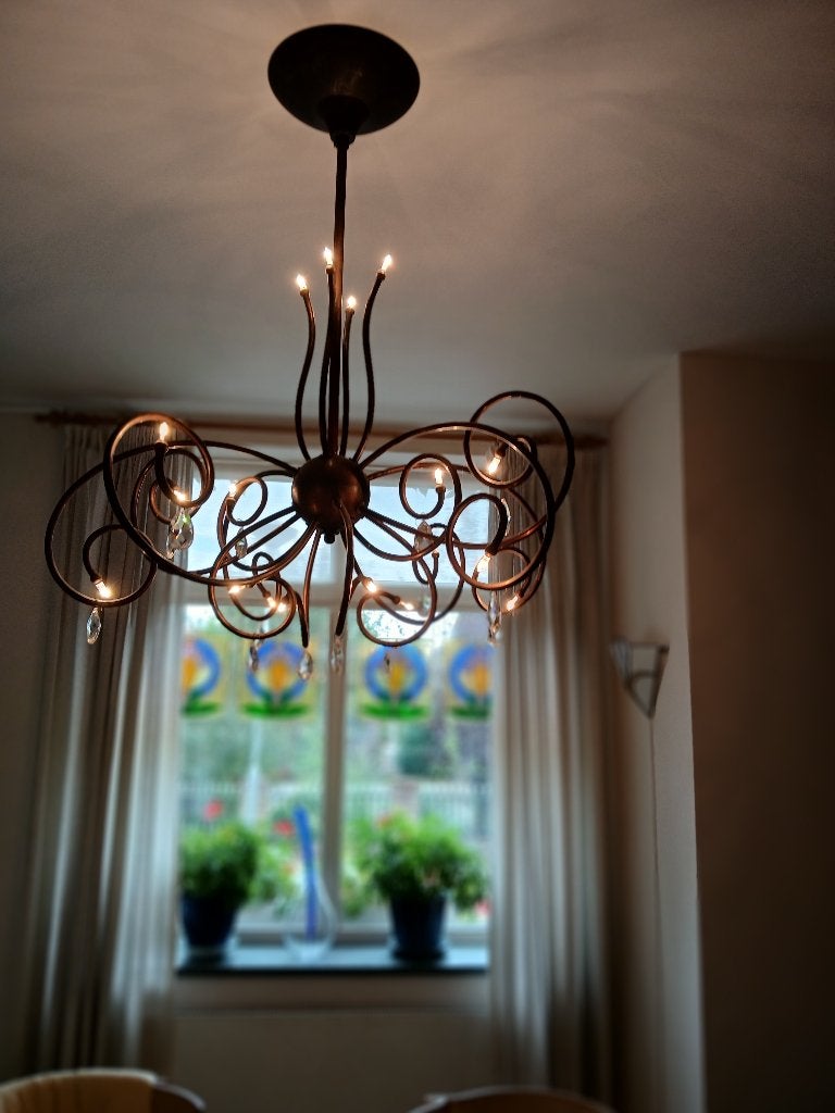 hanglamp, Ophalen, Gebruikt, Metaal, Modern klassiek