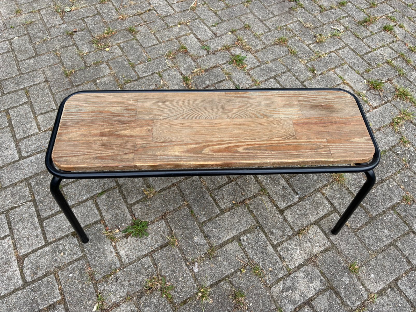 Kitchen Trend bankje, Huis en Inrichting, Banken | Voetenbanken en Poefen, Zo goed als nieuw, Metaal, Vintage retro, Rechthoekig