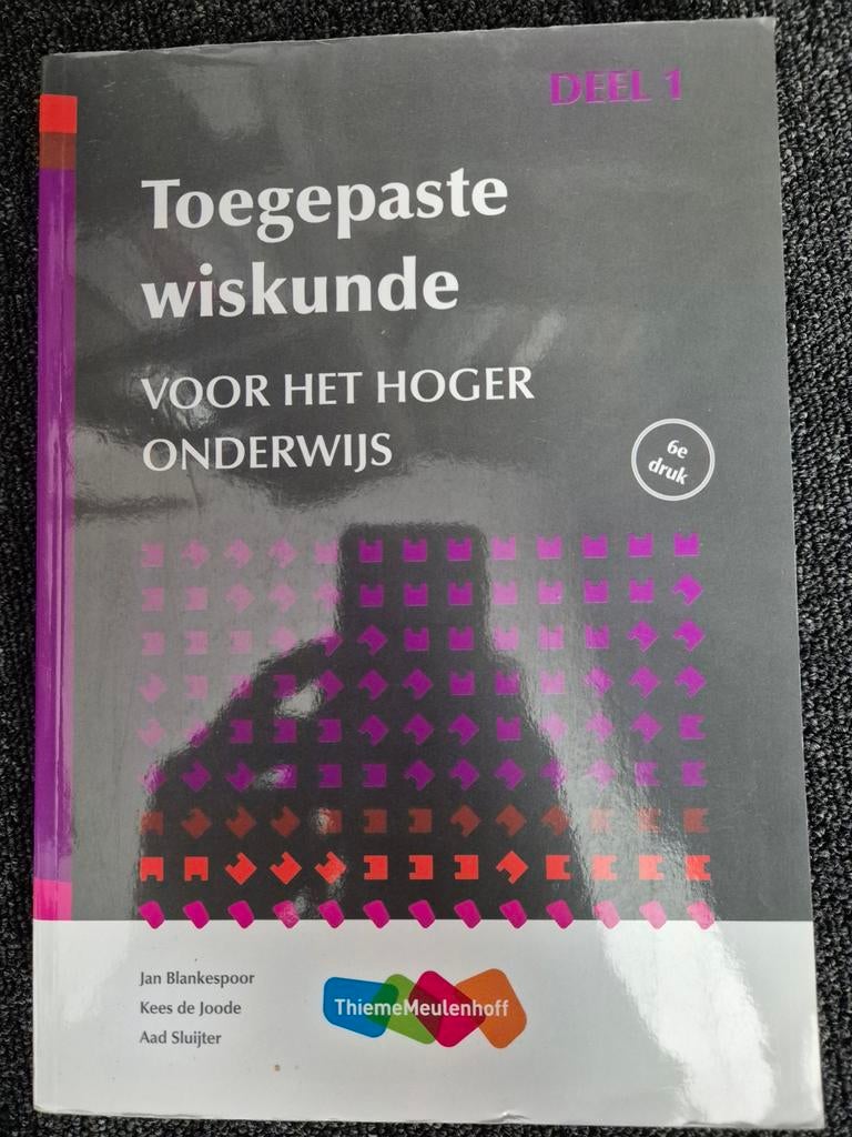 J.H. Blankespoor - Toegepaste wiskunde, Boeken, Schoolboeken, Zo goed als nieuw, Wiskunde B, Overige niveaus, Ophalen of Verzenden