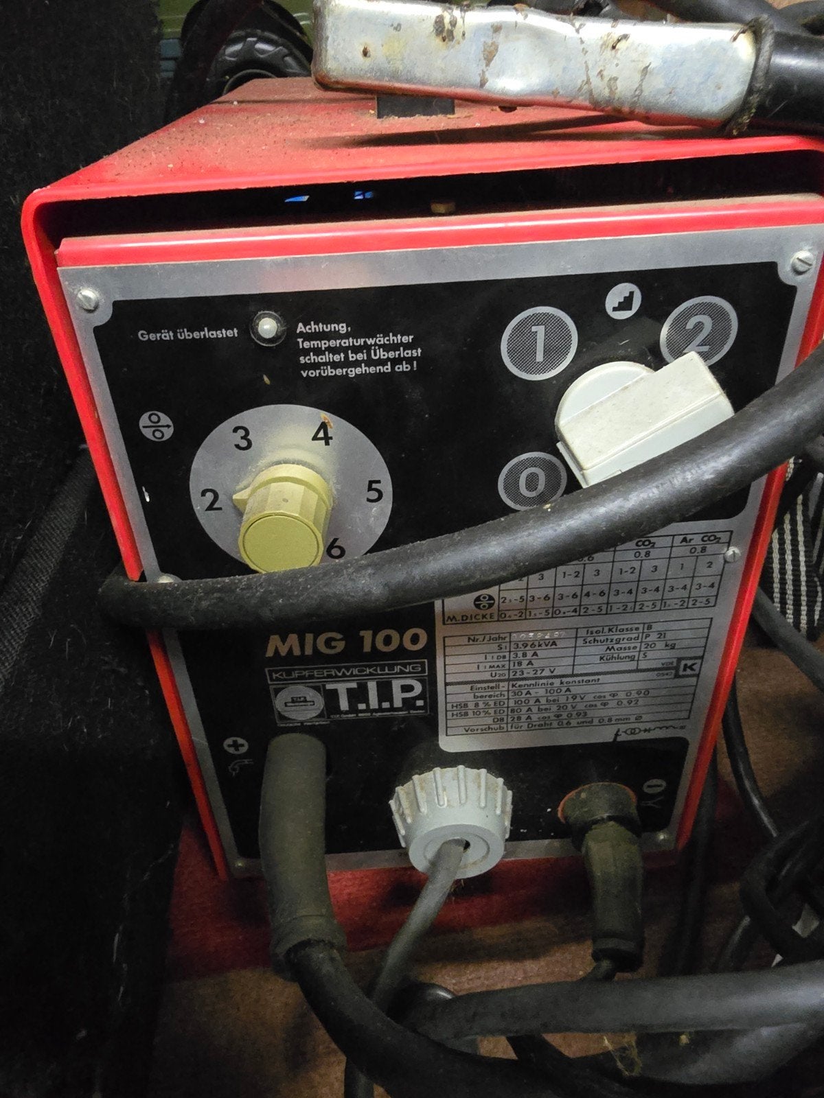 T.I.P. MIG 100 Lasapparaat - Gebruikt, Doe-het-zelf en Verbouw, Ophalen, Gebruikt, Minder dan 150 ampère, Co2
