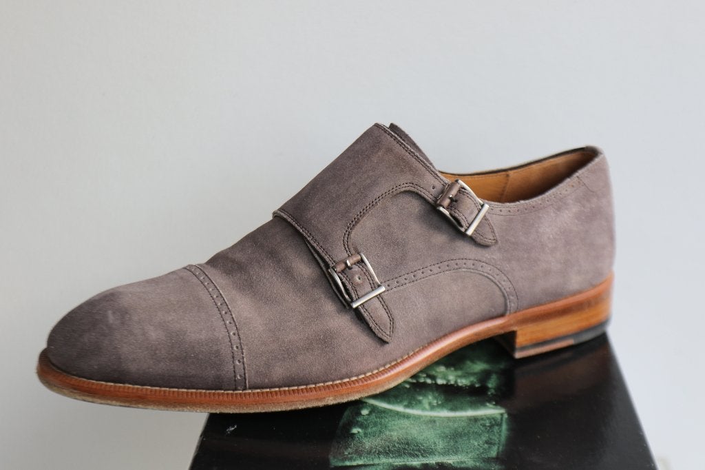 Bijna nieuw in doos! Magnanni dubbele monk in 41.5 = 7.5, Overige kleuren, Ophalen of Verzenden, Magnanni, Gespschoenen