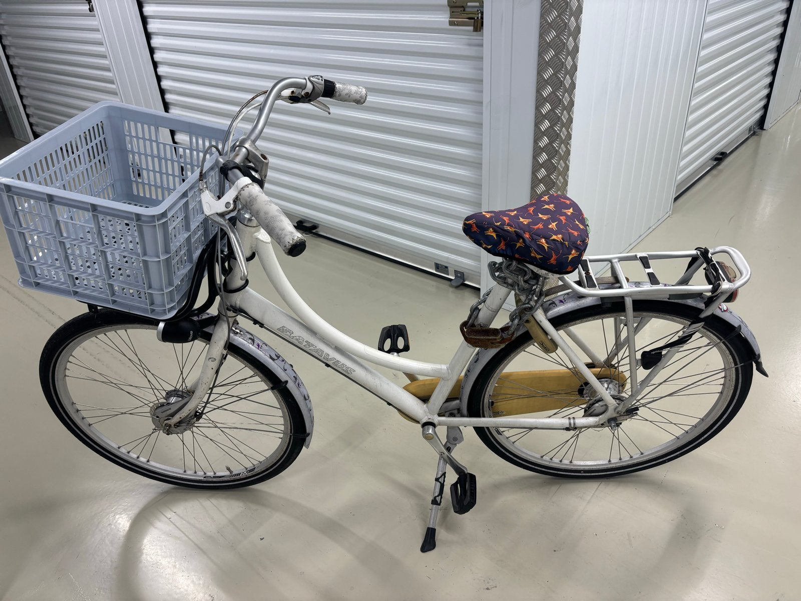 Batavus Diva damesfiets met mandje en lage instap, Fietsen en Brommers, Ophalen, Batavus, Trommelrem, 53 tot 56 cm