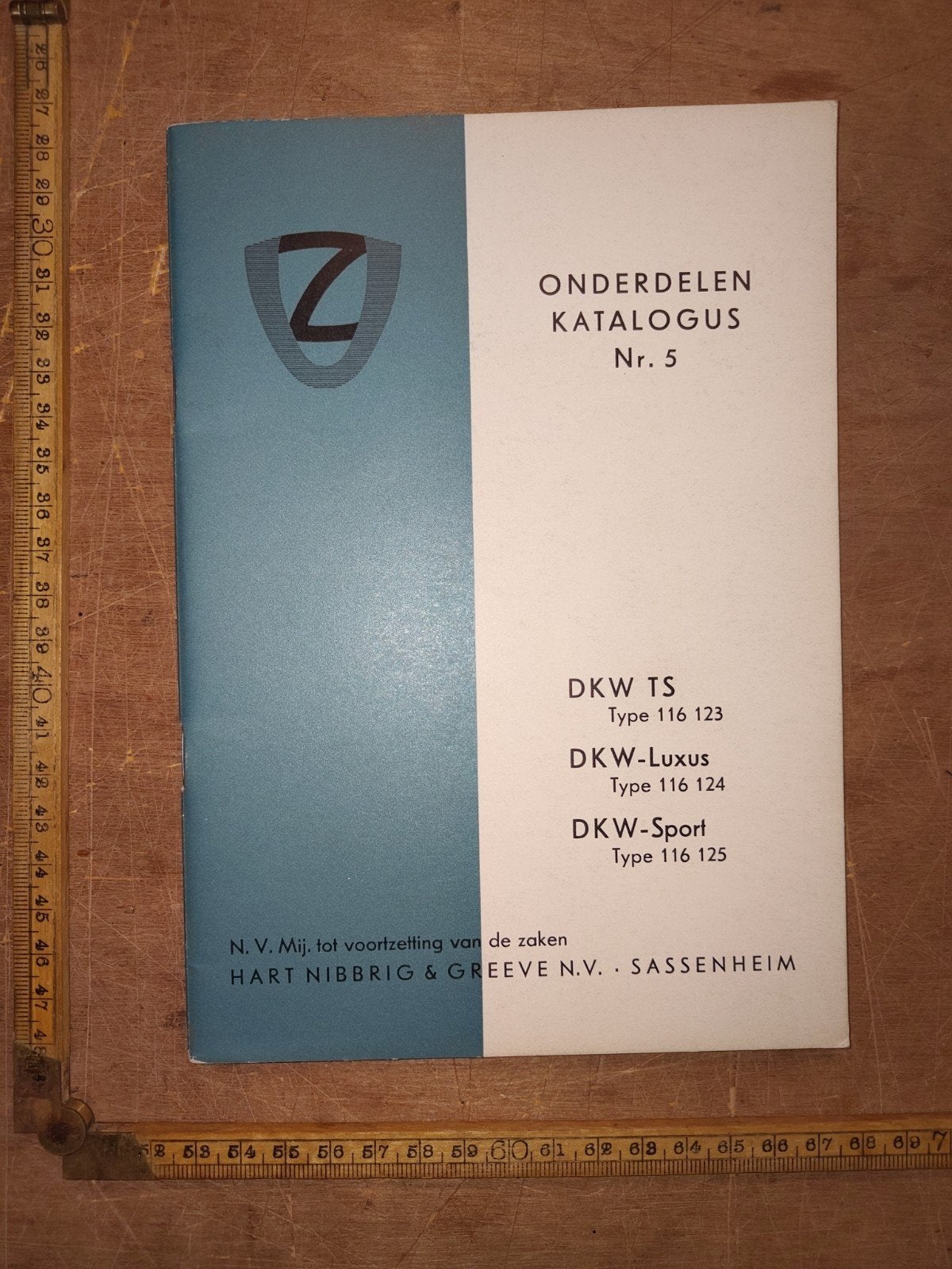 Dkw 116 onderdelen catalogus, Ophalen of Verzenden, Gehele gezicht
