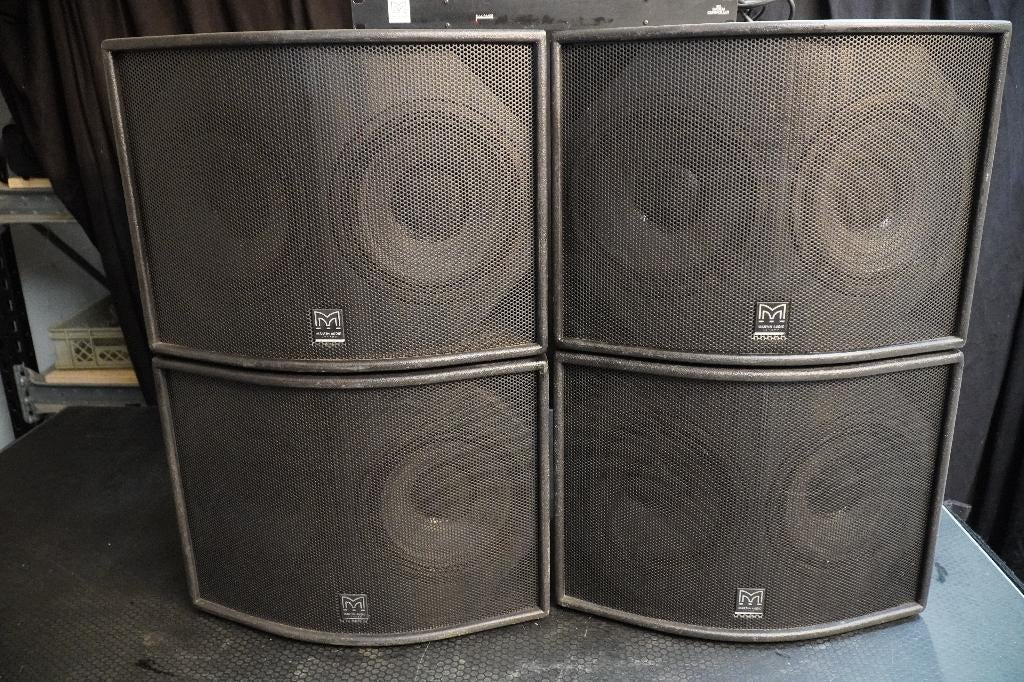Martin Audio ICT500 professionele PA top luidsprekers met M2, Zo goed als nieuw, 120 watt of meer, Front, Rear of Stereo speakers
