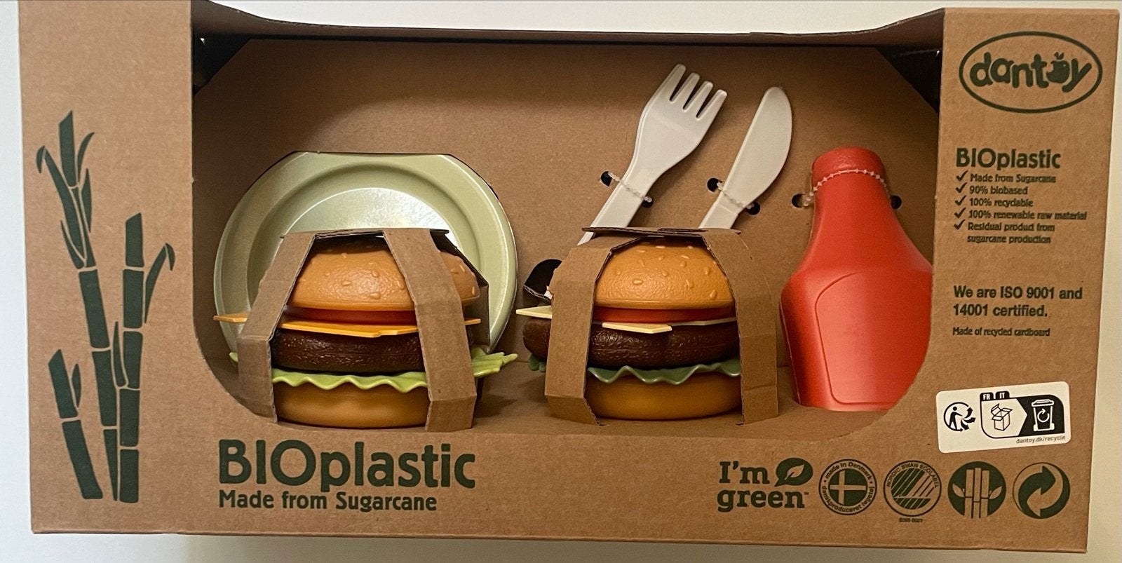 Dantoy BIOplastic Hamburger Speelset - Nieuw in doos, Ophalen of Verzenden, Nieuw, Jongen of Meisje