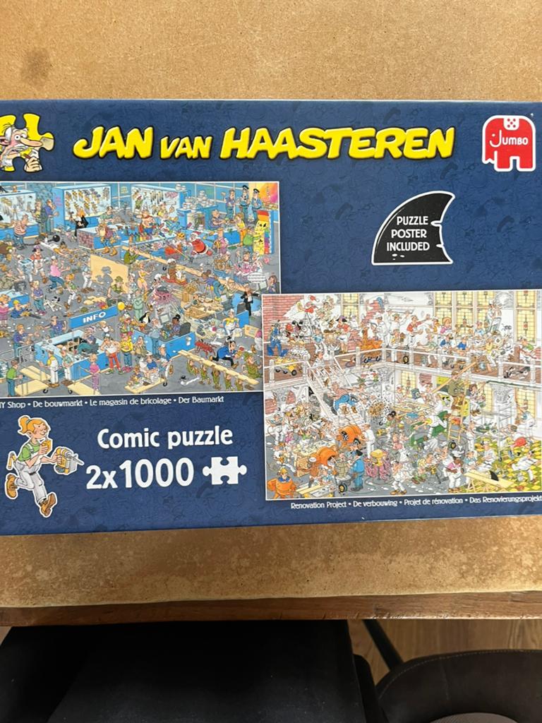van Haastren 1000 stukjes, Ophalen of Verzenden, 500 t/m 1500 stukjes, Zo goed als nieuw