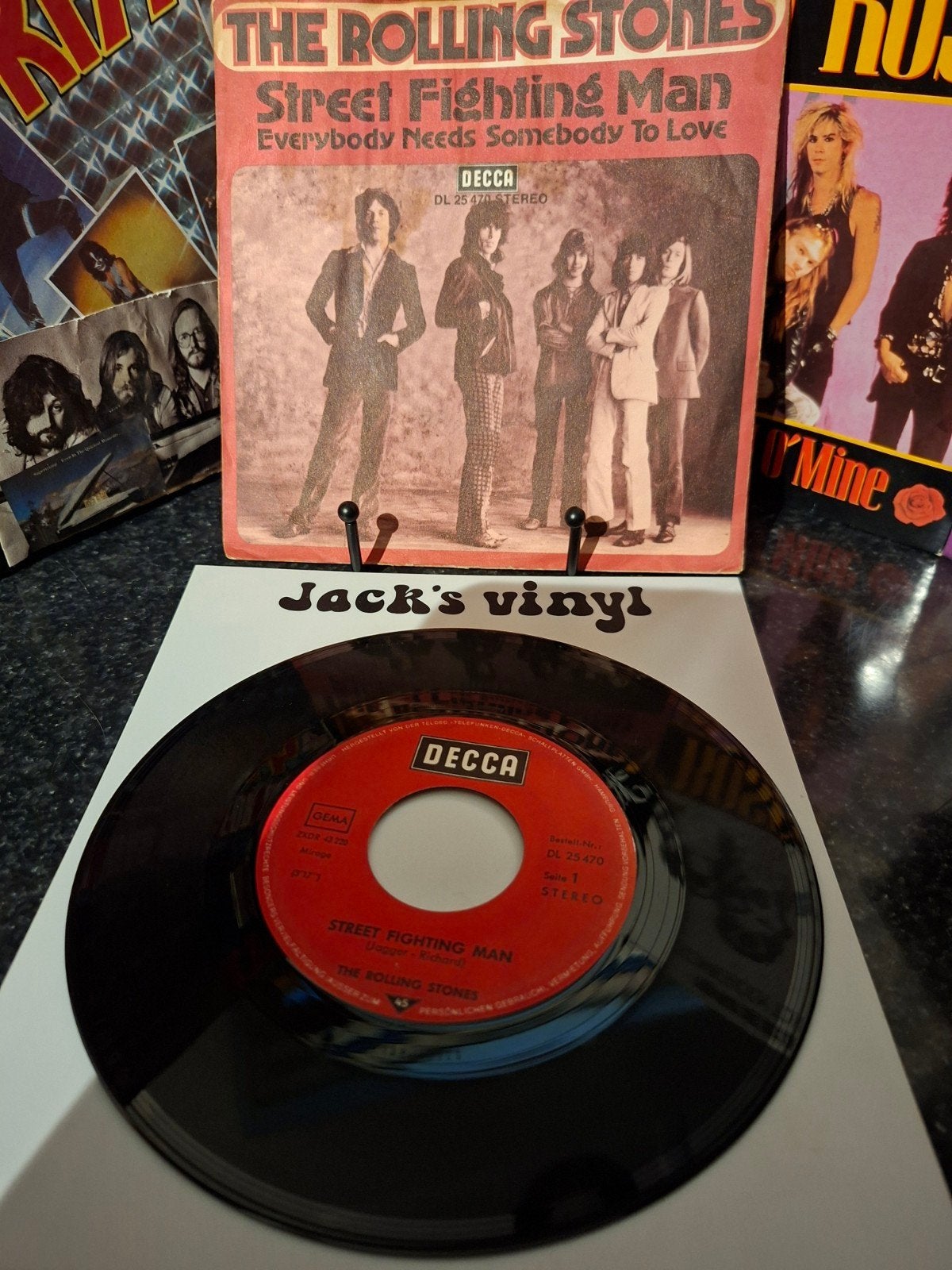 The Rolling Stones - Street Fighting Man (Single)1971, Fotohoes, Ophalen of Verzenden, Gebruikt, 7 inch
