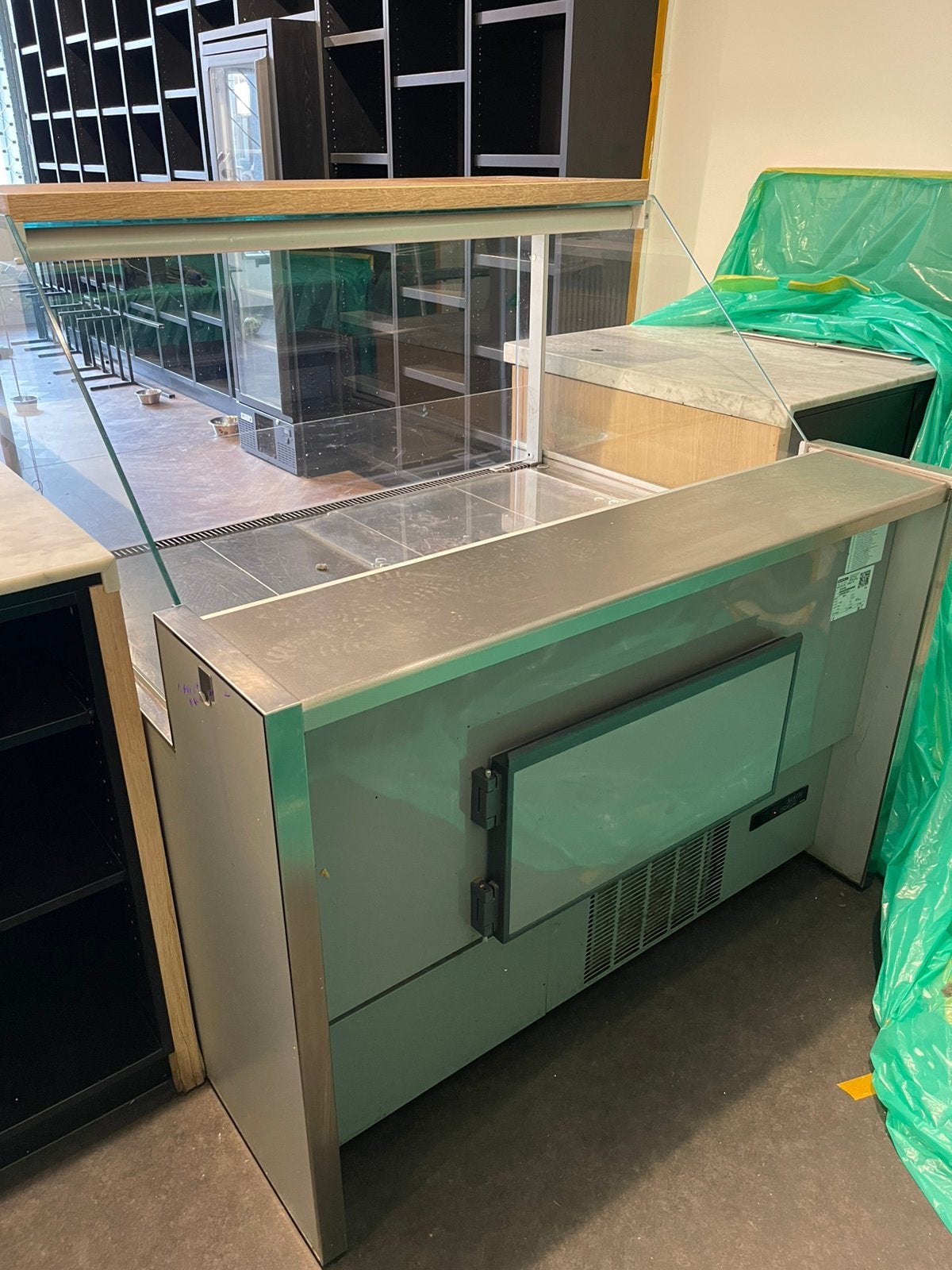 Professionele Oscartielle koeltoonbank / gekoelde vitrine, Ophalen, Koelen en Vriezen