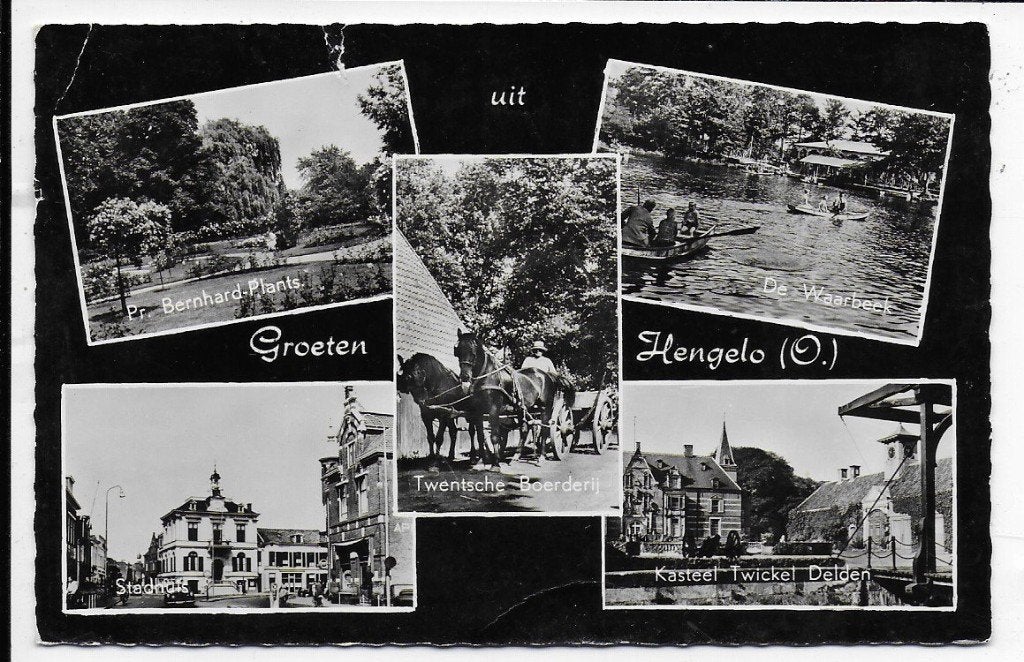 Hengelo Oude Gelopen Ansichtkaart ( 6770), Ophalen of Verzenden, 1920 tot 1940, Gelopen, Overijssel