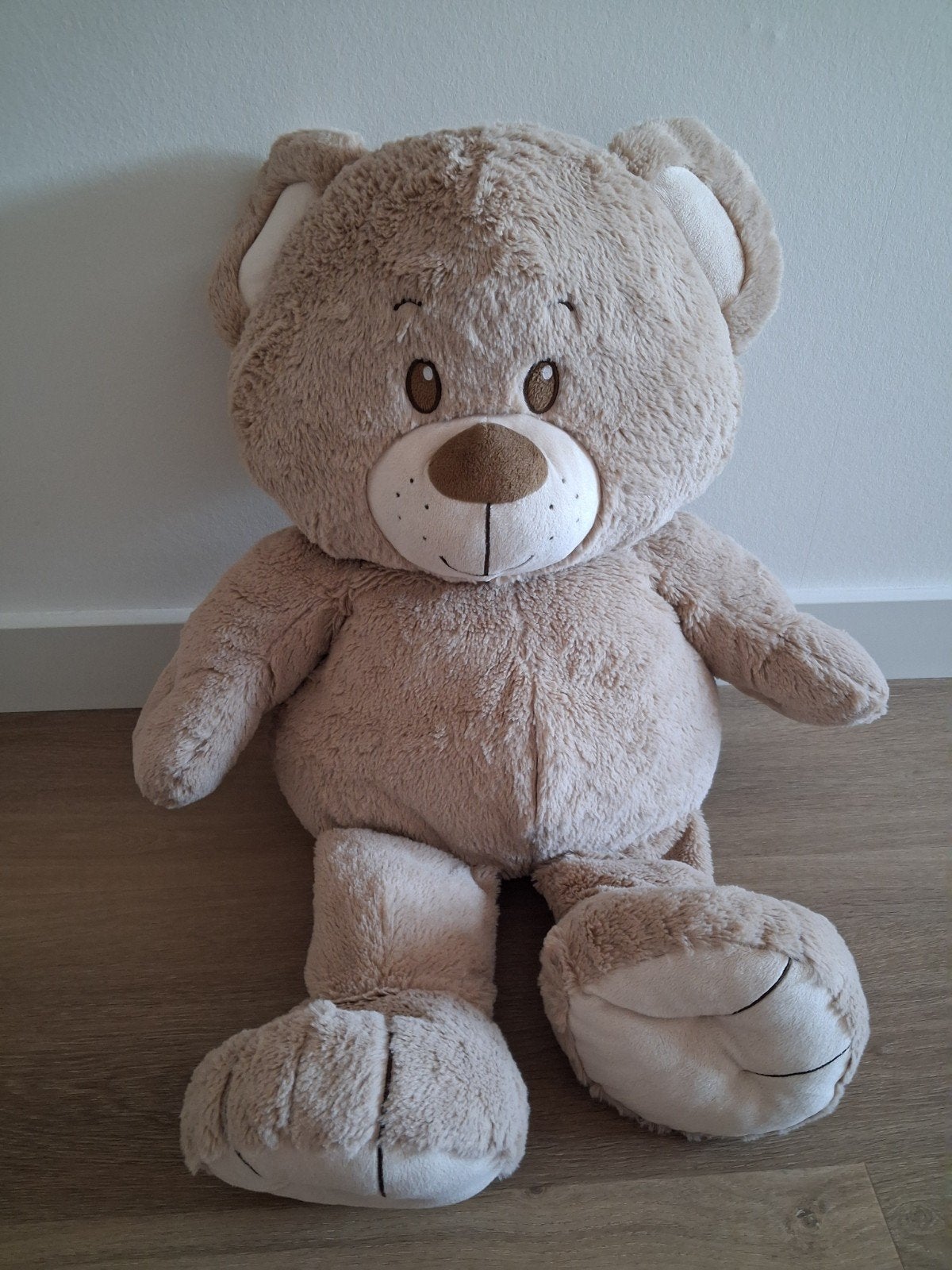Knuffel beer Tiamo groot 65 cm XL knuffelbeer L1752, Ophalen of Verzenden, Zo goed als nieuw, Beer