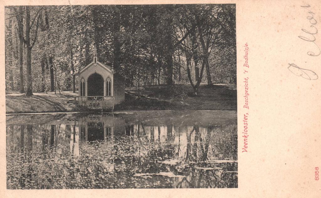 Veenklooster, Bosgezicht, t Badhuisje (1905) 131258, Ophalen of Verzenden, Voor 1920, Gelopen, Friesland